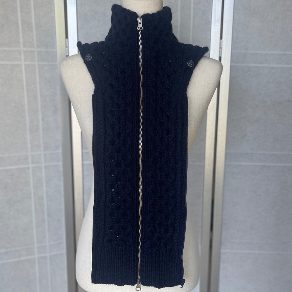 Veronica Beard Navy Upstate Dickey + Cuffs sz O/S - Picture 2 of 7